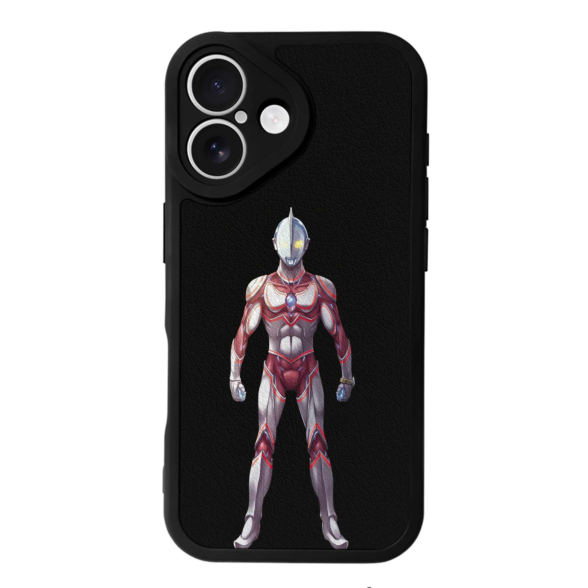 （画像用） ウルトラマン Ultraman 【iPhone 16シリーズ対応】シリコンスマホケース（レザー調） 材質：シリコン